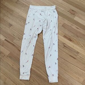 GAP Cream Lounge Joggers with Drawstring Waist